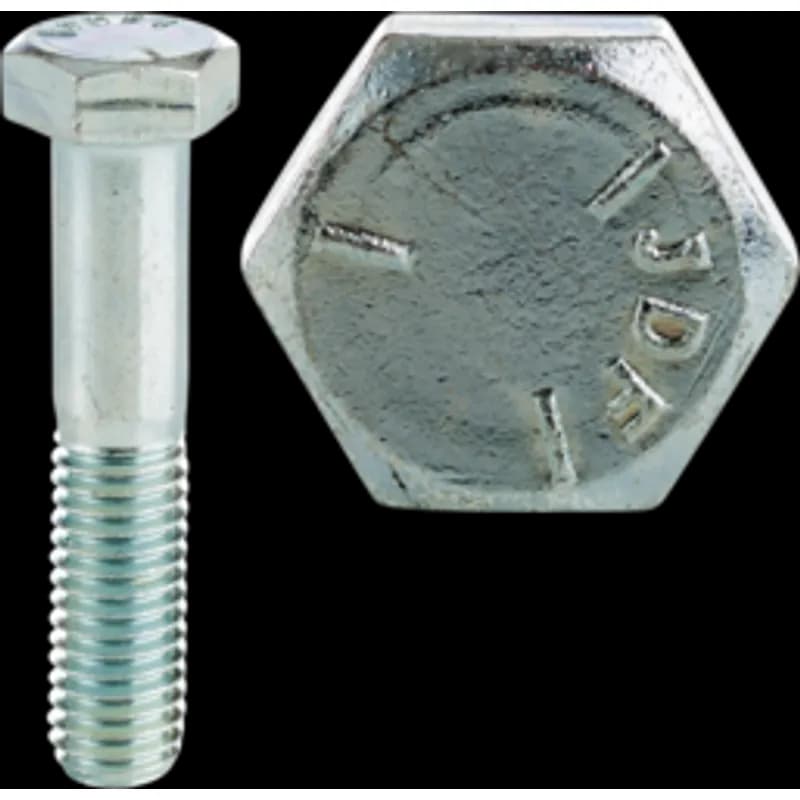 Minerallac Company 550168J - 1/4-20 x 1" Hex Head Cap Screw, Grade 8, Fully Threaded, Yellow Zinc Plated, Jar