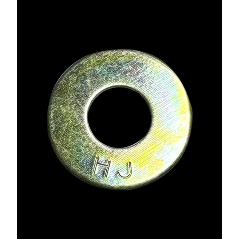 Minerallac Company 40342J - 1/2" USS Flat Washers, Medium Carbon, Yellow Zinc CR+6, Thru-Hardened For Grade 5 and Grade 8 applications, Jar