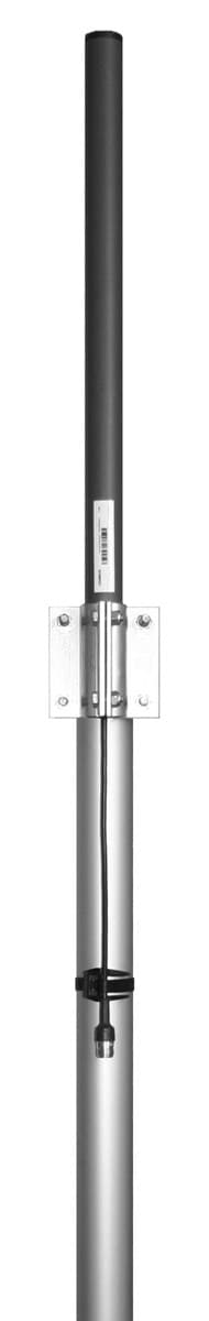 omnidirectional coaxial dipole - Frequency range: 405-440 MHz - Gain: 2 dBi - Polarization: vertical - Connector: N-/ TNC-/ 7/16-female - VSWR: <1.5 - Radome: ABS/FG PU foam - Radiator material: copper - Mounting: 35-60 mm diameter pole - Wind load: 47 N