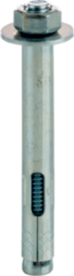 Minerallac Company 61822SSJ - A 1/2 x 2-1/4 in. sleeve anchor with hex nut. It is made of Type 304 stainless steel. The sheet lists a 1/2 in. drill bit diameter and a minimum embedment of 1-1/2 in.