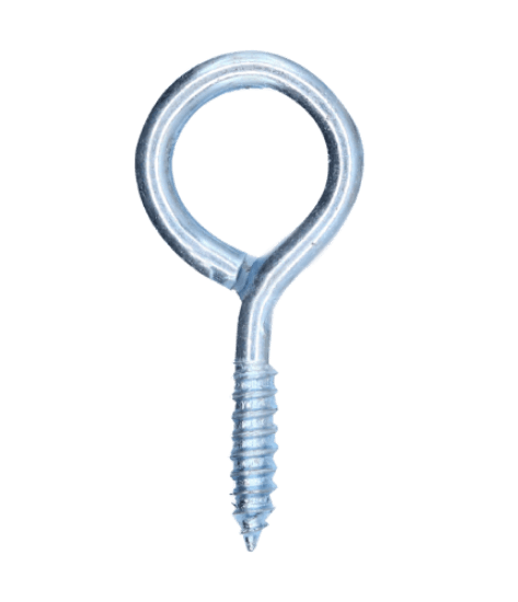 Minerallac Company 66402 - This is a #2 eye screw made of steel with a zinc plated finish. It has an inside eye diameter of 23/32" and a length of 2-11/16". The nominal diameter is 17/64" and the wire diameter is 2. It is designed to attach cables or rope to surfaces for light-duty applications.