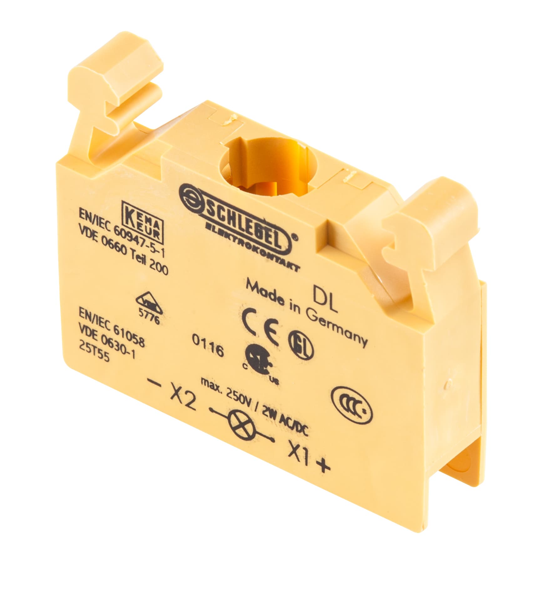 Contact Equipment: LampholderContact Type: Cage-Clamp 0.08-2.5 mm?Protection Class: II (protective insulation)Illumination: Yes